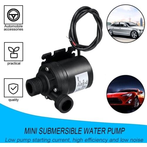 Professional Ultra Quiet Mini DC 12V Lift 5M 800L/H Brushless Motor Submersible Water Pump Multifunction Threaded Water Pump