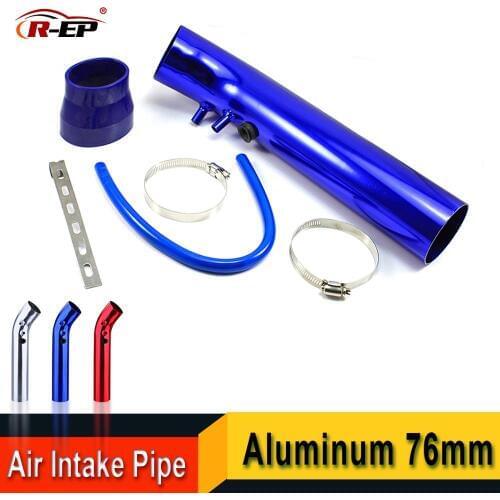 R-EP Universal Air Intake Pipe Turbo for 3inch Cold Air Inlet 76mm Rubber Hose Connect Filter induction Car Modification kit