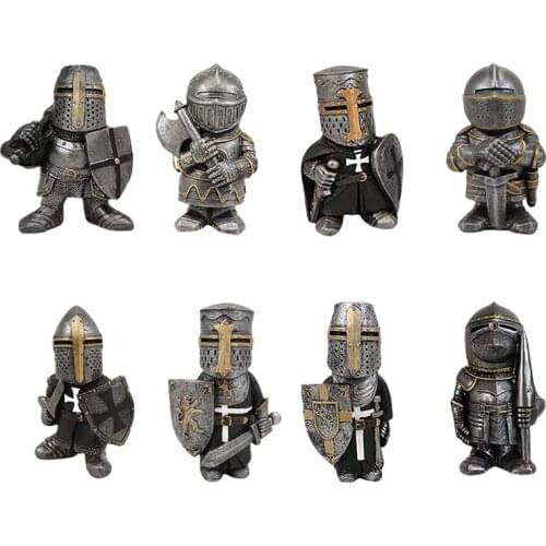 Garden Resin Knight Dwarf Ornaments Outdoor Lawn Aerial Hanging Statues Crafts Courtyard Park Villa Home Figurines Decoartion