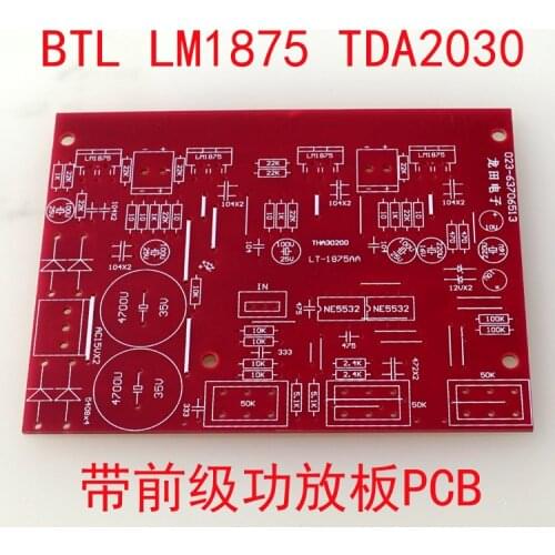 DIY with Front Pole NE5532 Tone BTL2.1 LM1875 TDA2030A Power Amplifier PCB Board