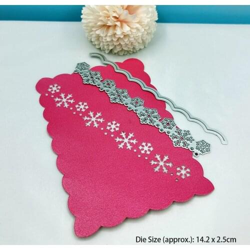 Snowflake Metal Cutting Dies Scrapbooking Embossing Folders for DIY Album Card Making Craft Stencil Greeting Photo Paper