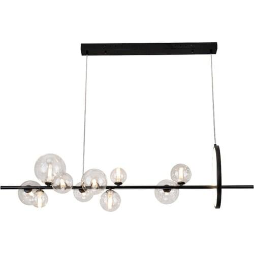 Modern long glass pendant lights bedroom living room kitchen retro industrial dining room bar front desk hanging lamps fixtures