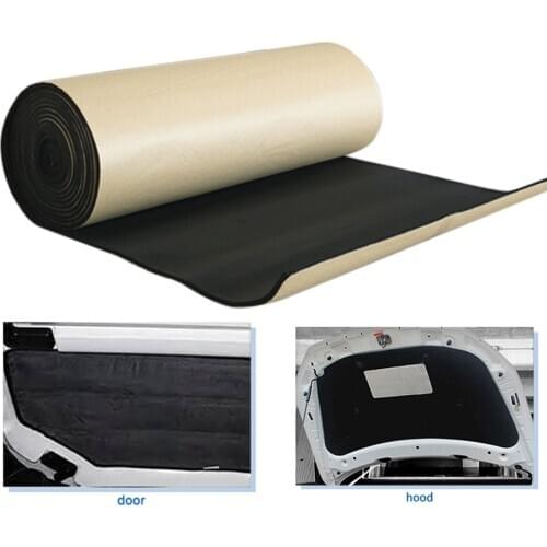 X AUTOHAUX 3mm/5mm/8mm/10mm Thickness Car Sound Absorption Noise Heat Proofing Insulation Cell Foam Cotton Deadener Mat