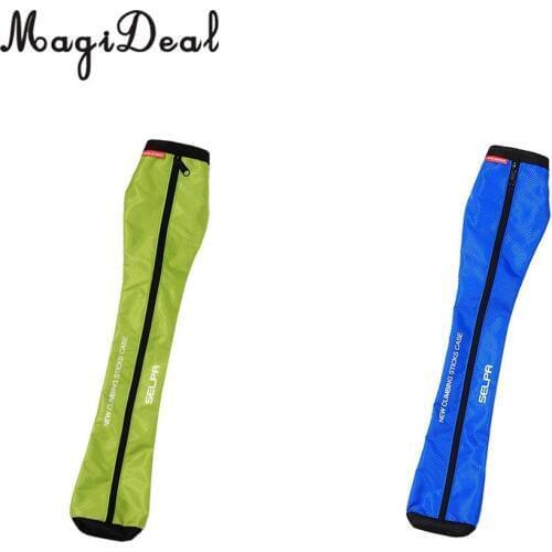 2pcs Oxford Cloth Hiking Stick Bag Waterproof Trekking Walking Pole Bag Holder Case