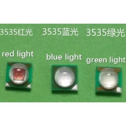 20pcs/lot Lamp. Flashlight. Red green blue 3535 led. instead of CREE XPE high power 1-3W universal