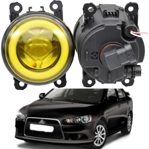 2x LED Light for Mitsubishi Lancer Sportback 2009-2018 Lancer X LED Angel Eye DRLH11 12V Daytime Running foglamp Fog Lights