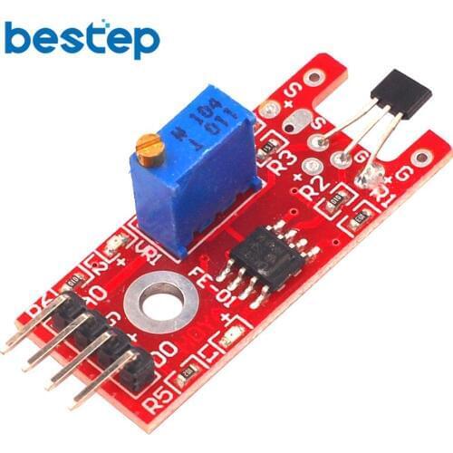 4pin KY-024 Linear Magnetic Hall Switches Speed Counting Sensor Module for arduino DIY Kit