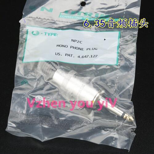 5PCS/For NEUTRIK NP2C high quality Swiss 6.5 /6.3 power audio plug / microphone plug /6.35 2 Dual Core