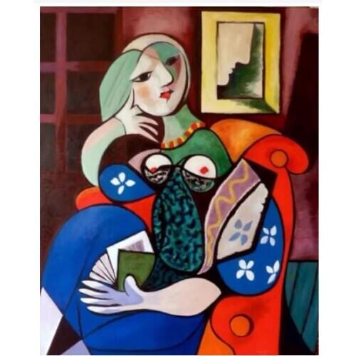 Abstract diamond embroidery women portrait 5d rhinestone pictures picasso diamond painting full diamant mosaic beads stickers