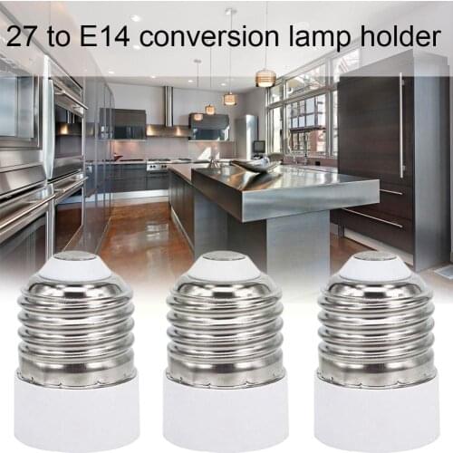 Led Lamp Bulb Base Conversion Holder Converter Socket Tools E14 Adapter Fireproof To E27 Lighting For Home Material Light