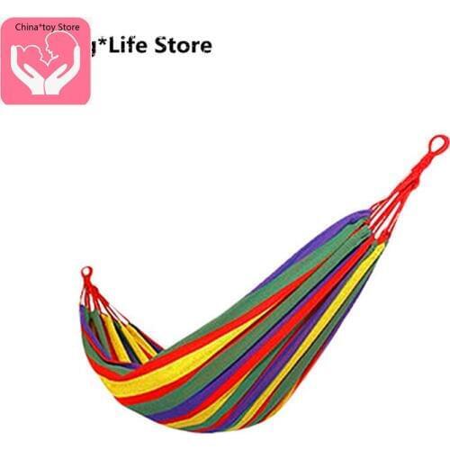 Outdoor Leisure Hammock Hammock Single Double Thick Canvas Adult Children Camping Swing