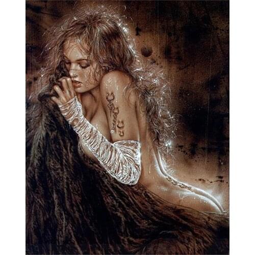 Hot Sale 5D Diamond Painting Sexy Lady with Long Hair Full Drill Square Round Embroidery Mosaic Cross Stitch Kit Handwork Gifts