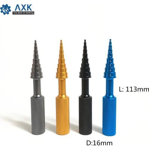 RC Ball Bearing Checking Tool ( 1 PC ) Aluminum Removal Puller 2-14 mm BLACK GOLD color Model Driver Install Remove Tools