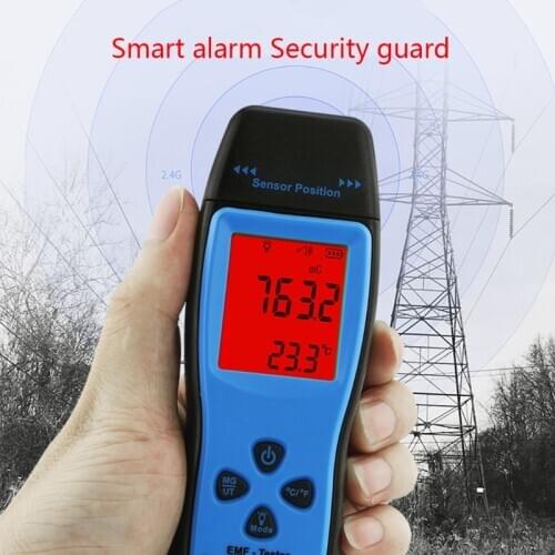 AS1392 EMF Meter LCD Radiation Dosimeter Mini EMF Tester Electromagnetic Field Radiation Detector Dosimeter Tester
