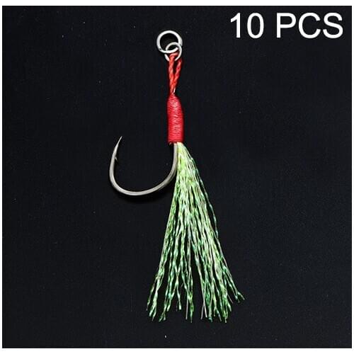 JK LS-10PCS Slow Swing Hook Single Hook Bait Hook Plating Surface Hard Fishing Gear Supplies