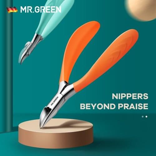MR.GREEN Ingrown Nail Clippers for Thick Toenails Toes Sharp Comfortable Tong Cut Hardest Thickened Remove Cuticle Cosmetic Tool