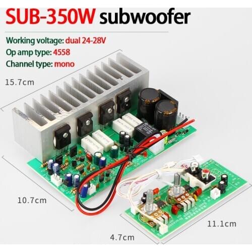 KYYSLB 350W AC Dual AC24-28V Subwoofer Power Amplifier Board Mono High Quality Amplifier Board