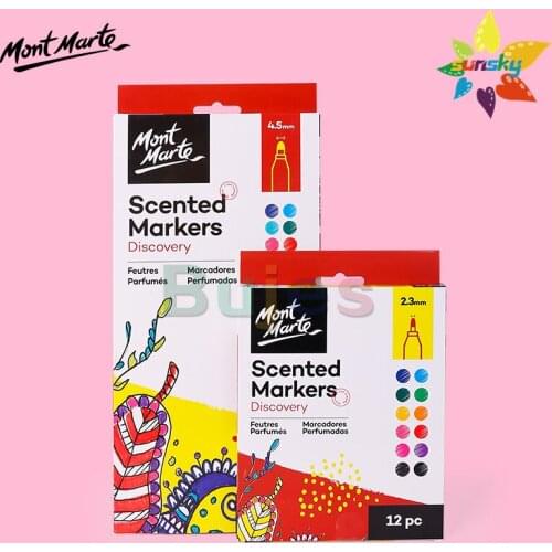 Mont Marte Watercolor markers 12/20 color Watercolor pen childrens color pen painting brush tool art painting pen art supplies