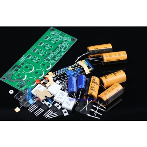 DIY kit )Ultra-low noise Linear power supply kit DC5-DC24V adjustable L6-25