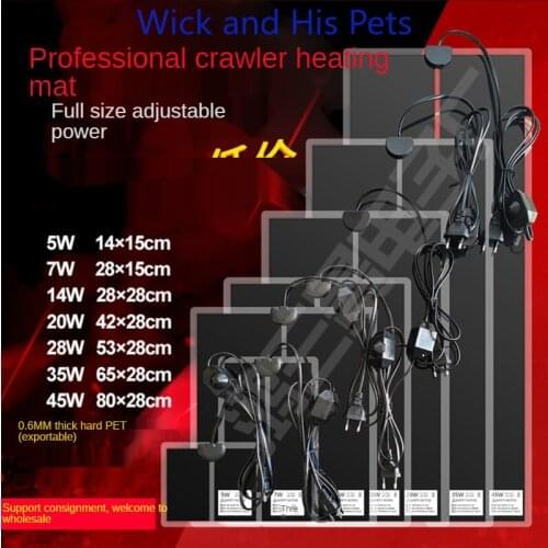 Pet Heating Pad Sheet with Temperature Control Switch Pet Pad Heating GB/American/European/British/Australian Plug Reptiles