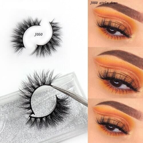 SOQOZ Eyelashes 3D Mink Lashes Handmade Natural Long Mink Eyelashes Cruelty Free False Eyelashes Volume Eye Lashes J050