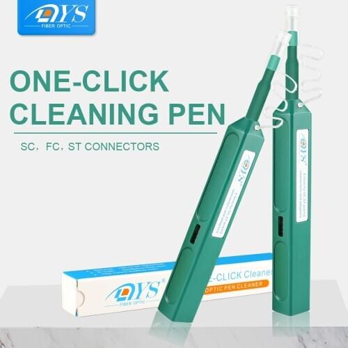 One-Click Cleaner Optical Fiber Cleaner Pen 2.5mm SC FC ST Connector Adapter Cleaning Tools for FTTH