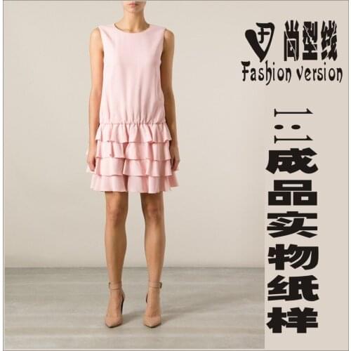 Clothing DIY The dress Dresses Sewing Pattern cutting drawing Womens Dress Sewing Template BLQ-70