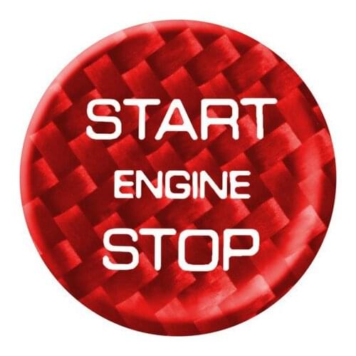 Fit For Land Rover Carbon Fiber One-key Start Ignition Switch Button Molded Decoration Interior modification