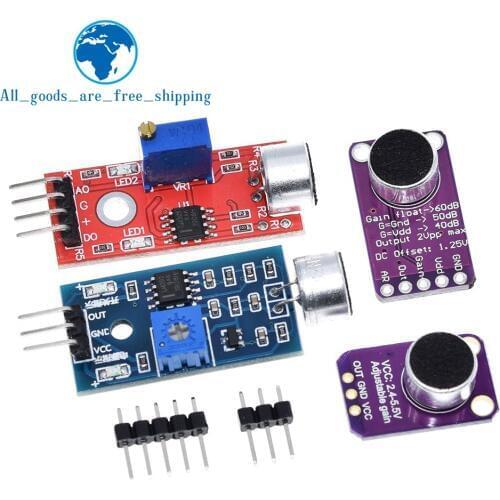 Selling Sound sensor module sound control sensor MAX4466 MAX9814switch detection whistle switch microphone amplifier For Arduino