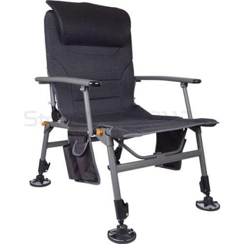 Fishing chair multifunctional folding portable reclining chair all terrain aluminum alloy portable fishing chair