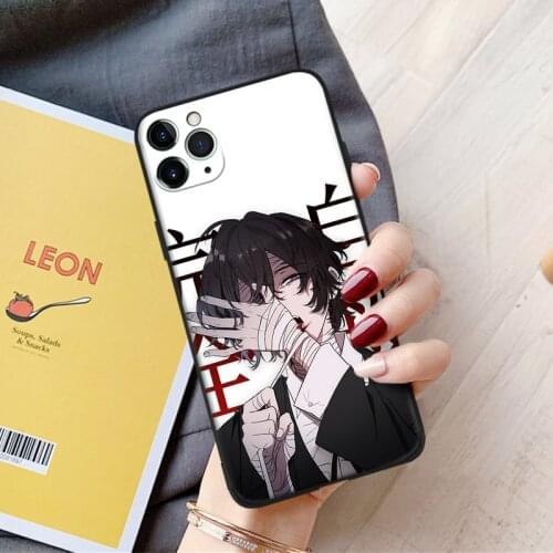Dazai osamu manga anime aesthetic silicone Phone Case FOR iPhone Se 6 6s 7 8 Plus X Xr Xs 11 12 Mini Pro Max Glass Cover