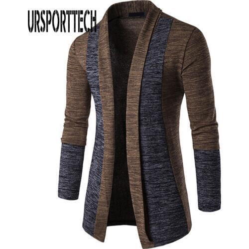 Мужские длинные кардиганы URSPORTTECH China At AliExpress