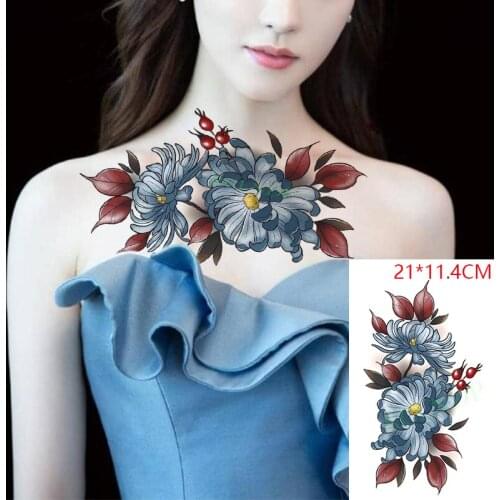 Waterproof Temporary Tattoo Stickers Butterfly Tiger Face Cat Animal Fake Tatto Flash Tatoo Body Art for Women Men