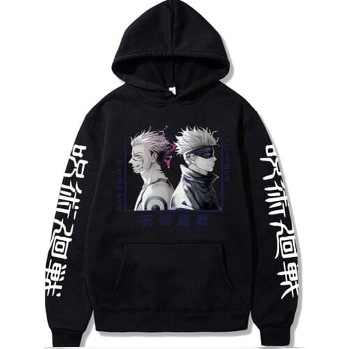 Jujutsu Kaisen Cosplay Funny Gojo Satoru Cool Ryomen Sukuna Manga Friend Print Hoodies Sweatshirts