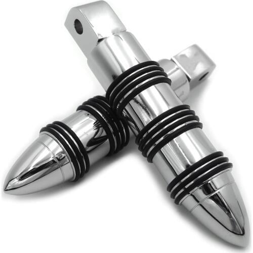 Aftermarket free shipping motorcycle parts Bullet Rocket Pegs for Honda Shadow VTX Valkyrie Aero Ace Magna VLX Deluxe CHROMED