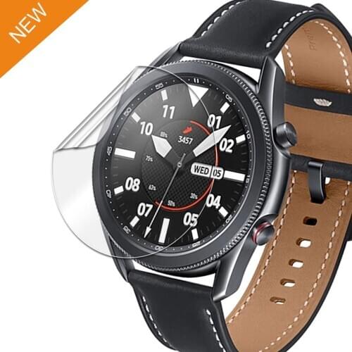Galaxy watch 3 screen protector for samsung galaxy 3 watch 41mm 45mm film Flexible TPU cover Bubble Free bumper Full Coverage