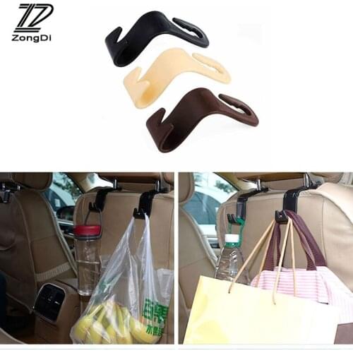 ZD 4Pcs Multi-purpose car rear seat hook for VW Polo Jetta Toyota Corolla Mercedes W203 GLA Saab Renault Megane 2 3 Dacia Duster