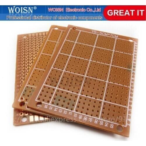 10Pcs 5x7cm 5*7 new Prototype Paper Copper PCB Universal Experiment Matrix Circuit Board In Stock