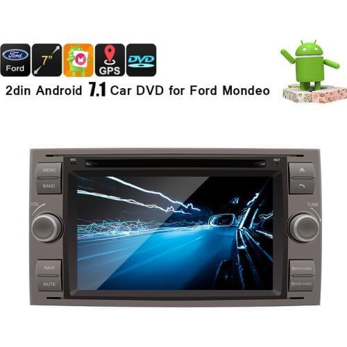 2din Android 7.1 Quad core RAM 2G /1G Car DVD GPS Radio stereo For Ford Mondeo S-max Focus C-MAX Galaxy Fiesta Form Fusion PC