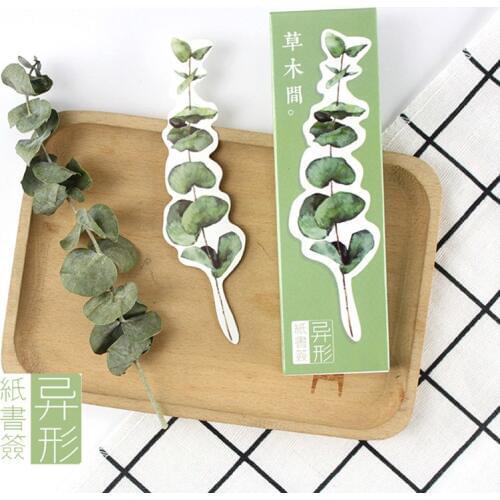 30 pcs/lot (1 bag) Stationery Gift Plant Book Marker Stationery Flower For Office Creative Cute Children 2953 Bookmark