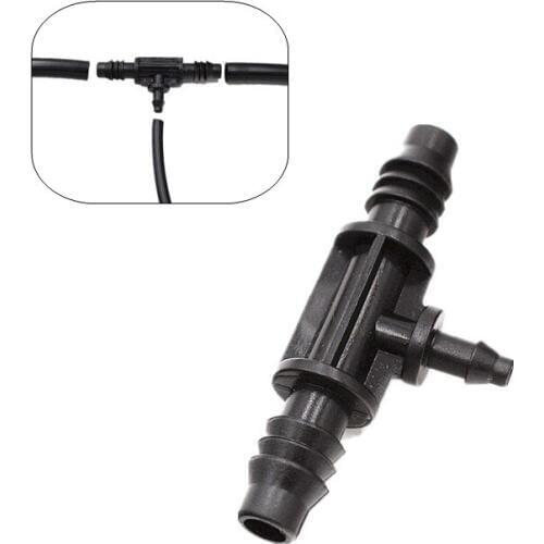 50PCS 3/8" To 1/4" Barb Reducing Connector Tee Greenhouse Drip Irrigation Water Splitter Watering Tools