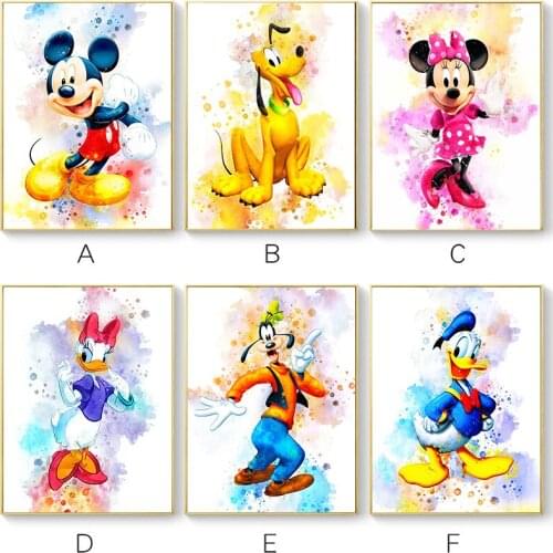 Disney 5D Diamond Painting Mickey Mouse and Donald Duck Diamond Embroidery Cross Stitch Kits Mosaic Home Decoration Gift