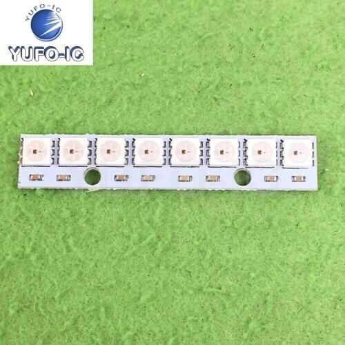 Free Ship 1PCS 8-Bit WS2812 5050 RGB 8 a Strip of the Built-in Led Full Color Driving Lights Development Board