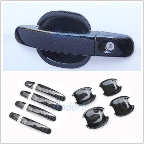 For Ford Focus 2 MK2 II for Focus 3 MK3 III 4 MK4 C-Max Kuga Escape Door Handle Cover Grab Holder Moulding Sticker Accessories