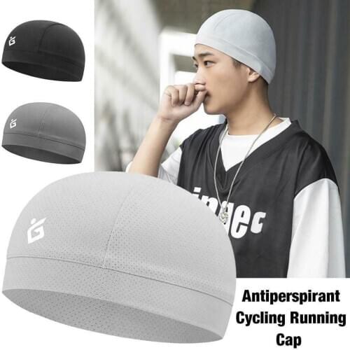 Breathable Mesh Cycling Helmet Inner Caps Anti-Sweat Hat Thin Bike Racing Ski Under Helmet Lining Caps Mesh Cycling Inner Hat
