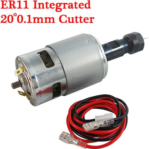 DC Motor CNC DIY Engraving Machine 120W Spindle 10000rpm 775 1610/ 2417/ 3018 with ER11 Extension Rod For Engraver Milling Tools