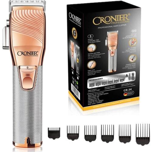 Barber pro fading blending hair clipper strong motor rechargeable hair trimmer professional electric hair cutting kit 100-240v