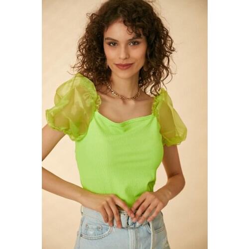 Morpile Blouses With Flounce