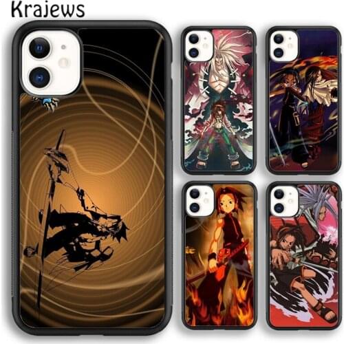 Krajews Anime Shaman King Bling soft Phone Case Cover For iPhone 5s SE 2020 6s 7 8 plus X XS XR 11 12 mini pro max coque Shell
