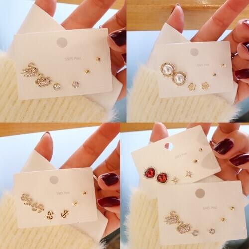 New Set Fashion Small Earrings Sets Zricon Earrings For Women Fashion Jewelry Gift 2021 aretes